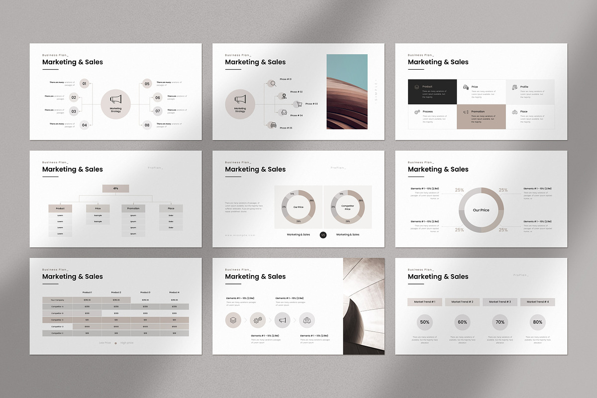 Business Plan PowerPoint Template, a Presentation Template by GoldenPixelStudio (Photo 17 of 27)
