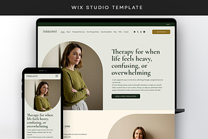 Therapist Wix Studio Website, a Wix Template by Template Twist Shop