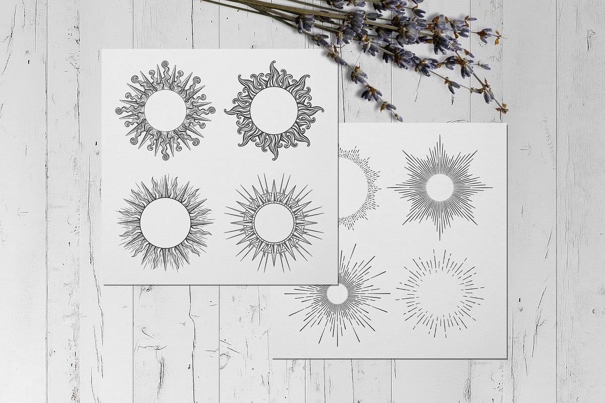 Holy Hearts Hand Drawn Vector Arts, a Decorative Illustration by Croisy (Photo 7 of 7)