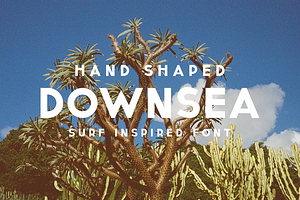 DownSea: Hand-Shaped Surf Font