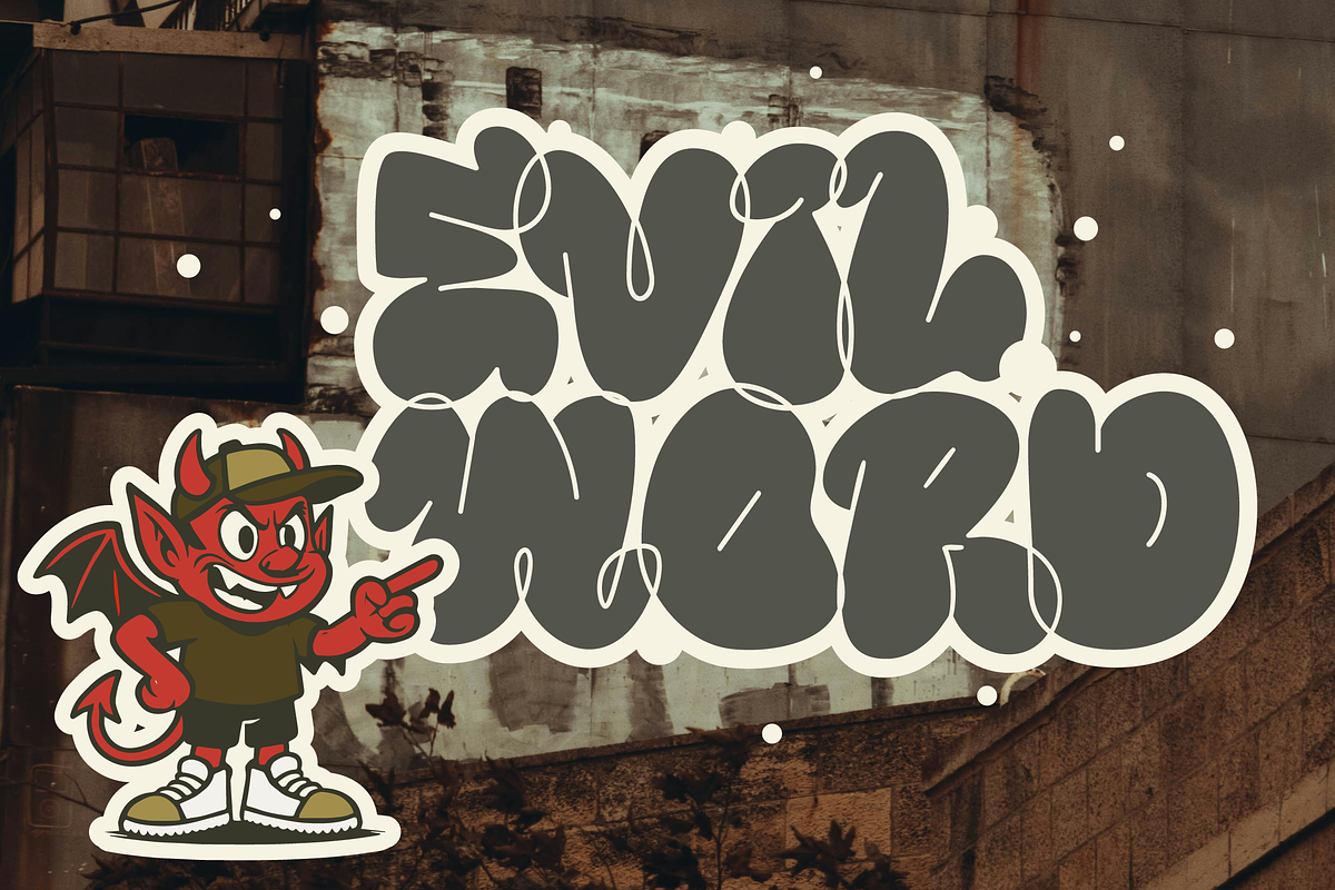 Rune - Authentic Grafity Look, a Font by Fortunes Co (Photo 5 of 8)