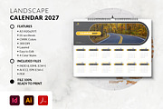 Landscape Calendar 2027 Template, a Stationery Template by MstArtwork (Thumbnail 4 of 5)