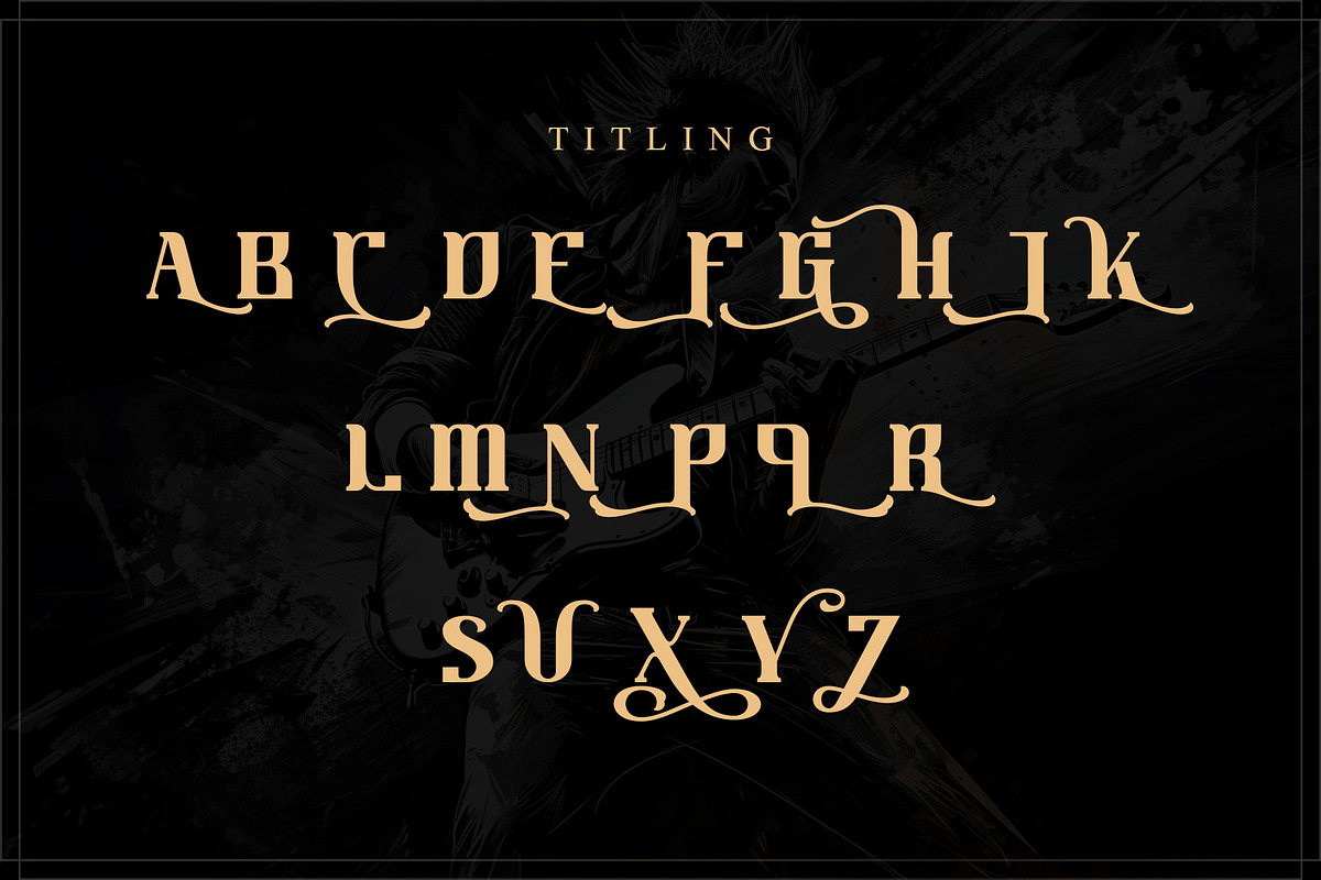 Guitar Rocker, a Serif Font by Letterara (Photo 14 of 15)