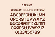 Sticky Brown - Layered Fun Font, a Sans Serif Font by Typebae (Thumbnail 7 of 8)