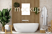 Bathroom Frame Mockup, a Product Mockup by Mockup Shop (Thumbnail 1 of 2)