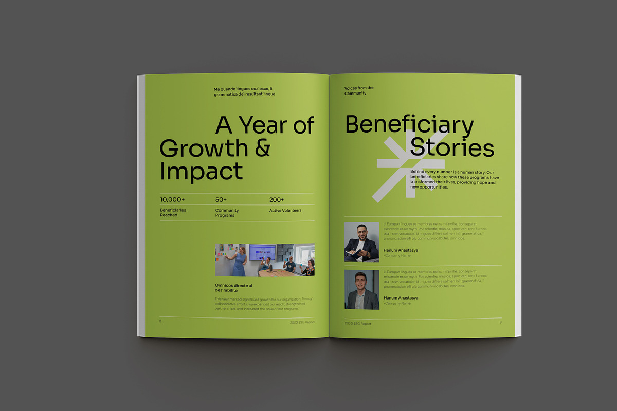 Green Non-Profit Annual Report, a Brochure Template by Neermana (Photo 9 of 11)