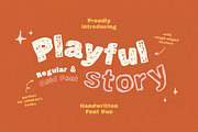 Playful Story Font Duo, a Handwritten Font by DesignThatMatters (Thumbnail 1 of 12)