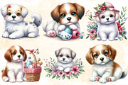 Dog Watercolor сlipart. Cute Puppies, an Illustration by SVGArt (Thumbnail 4 of 7)