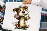 Whimsical Summer Dogs Clipart Bundle, an Illustration by SinaCreation (Thumbnail 6 of 7)