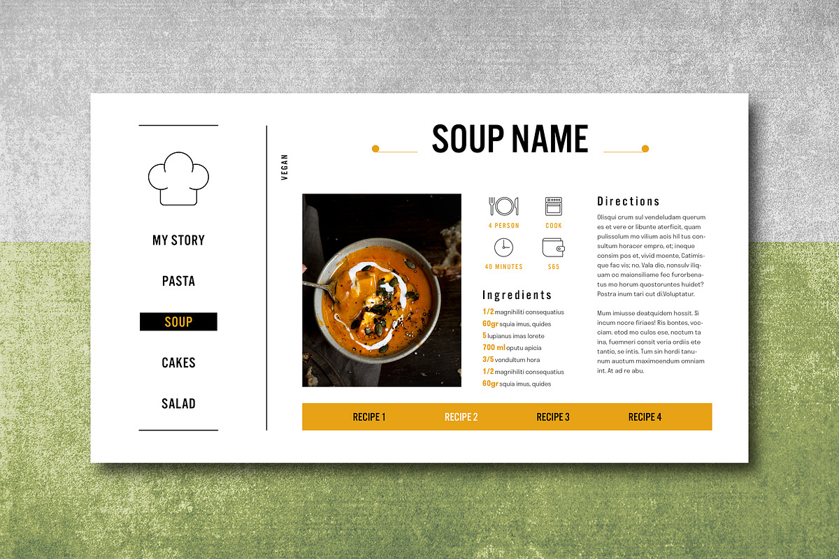 Interactive PDF Cookbook, a Templates & Theme by Grkic Creative (Photo 10 of 22)
