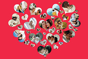 Heart Photo Collage Canva Template, a Social Media Template by GraphiCarola (Thumbnail 7 of 15)