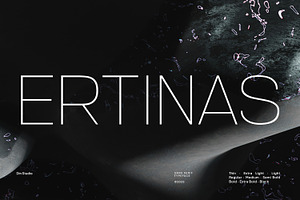 Ertinas, a Sans Serif Font by din-studio.com