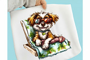 Whimsical Summer Dogs Clipart Bundle, an Illustration by designcity5 (Thumbnail 5 of 5)