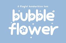 Bubble Flower- Handwritten font