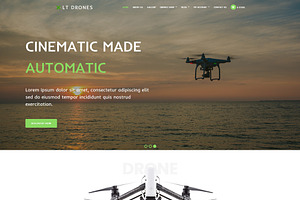 LT Drones Onepage Drone WordPress