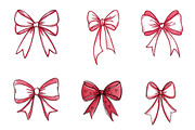 Coquette Valentine Ribbon Bow, an Illustration by CreationArt (Thumbnail 2 of 7)