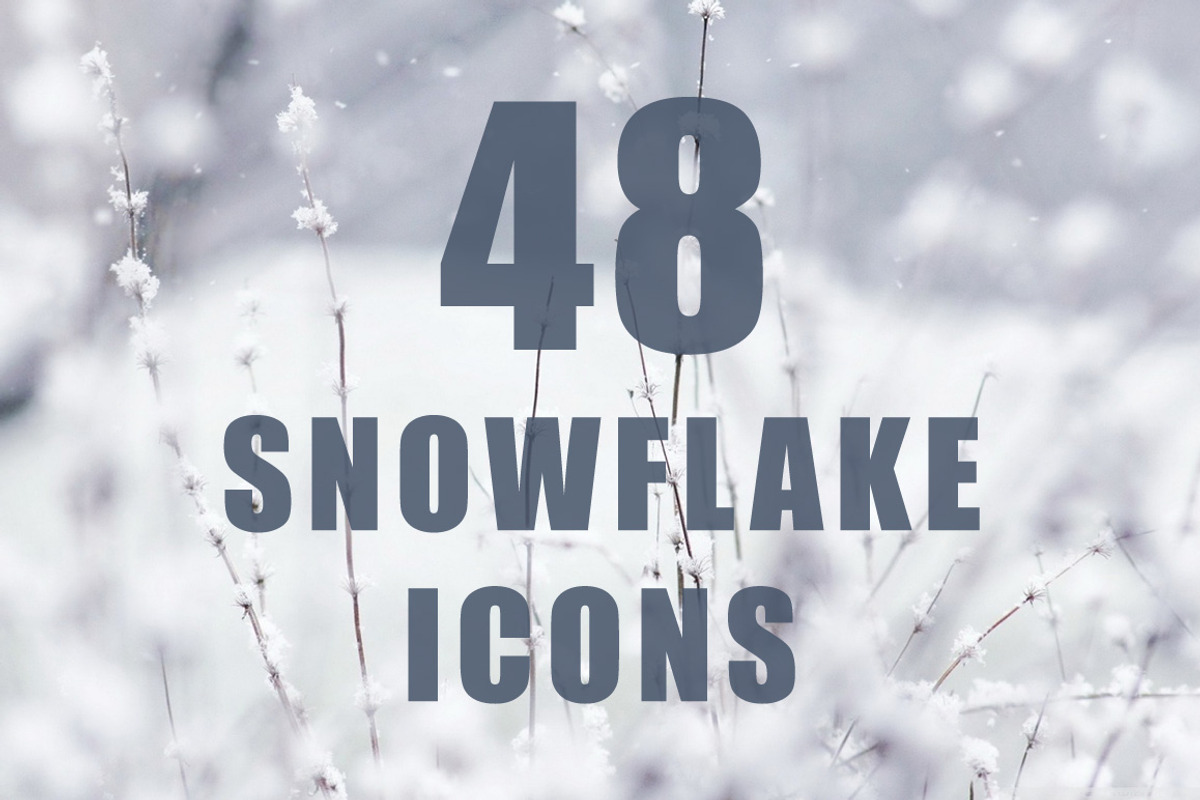 48 unique snowflake icons, an Icon by popcic (Photo 2 of 5)