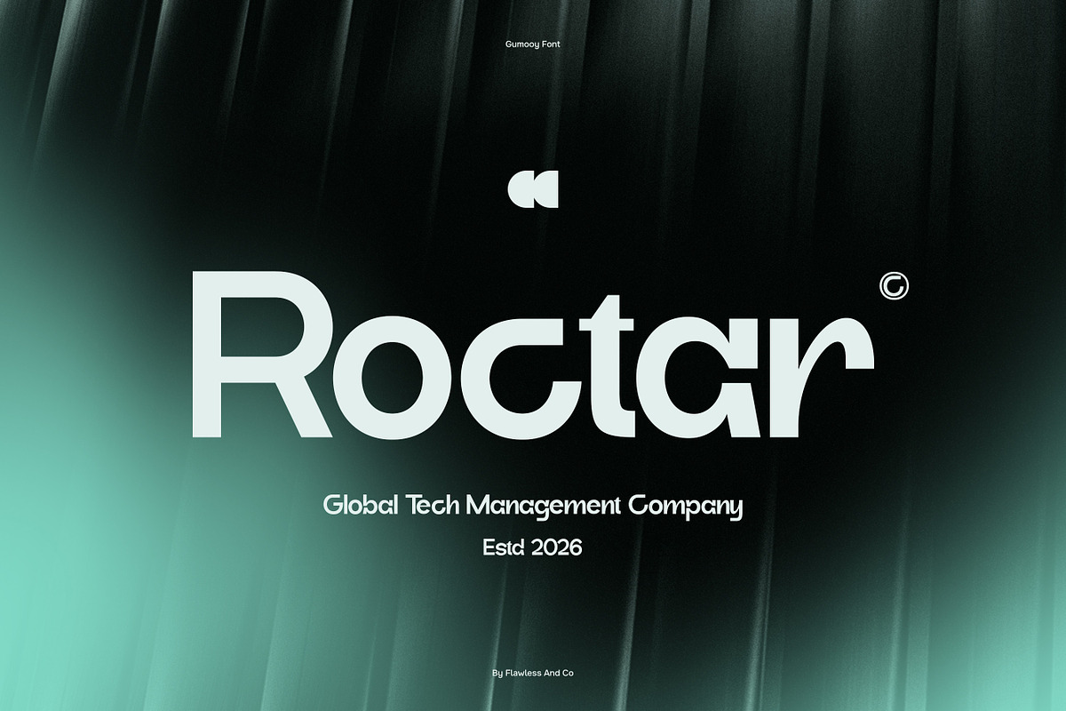 Gumooy - Modern Sans Display Font, a Sans Serif Font by Flawless And Co (Photo 2 of 10)