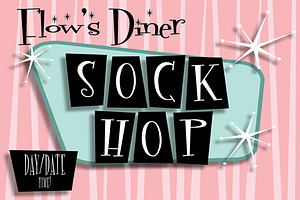 Retro Sock Hop V1 Photoshop Template