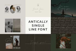 Single Line Font Bundle Vol. 1