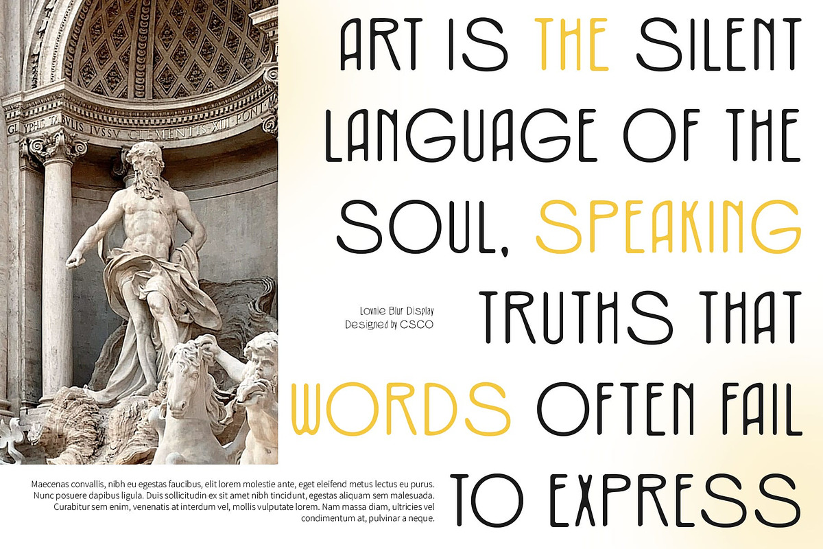 Lovnie Blur, a Sans Serif Font by Craft Supply Co. (Photo 6 of 8)
