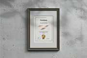 A4 Passe-partout Certificate Mockup, an Advertising Mockup by DesignRushMarket (Thumbnail 10 of 13)