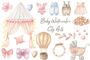 Baby Watercolor Clip Arts, a Decorative Illustration by ViolettaKh (Thumbnail 1 of 10)