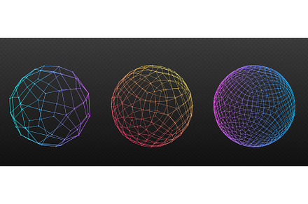 Dot sphere collection - particle, a Technology Illustration by art PVP - market