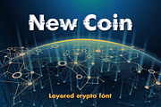 New Coin font, a Symbol Font by Fractal fonts & graphics (Thumbnail 1 of 3)