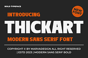 Thickart - A Modern Sans Serif Font, a Sans Serif Font by Marvadesign (Thumbnail 1 of 7)