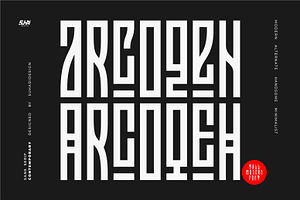 Arcoqeh - Tall Modern Font, a Sans Serif Font by suhadidesign