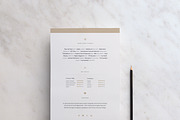 Elegant Rose Gold A4 Resume Template, a Resume Template by Mindful Mapbooks Co. (Thumbnail 3 of 6)