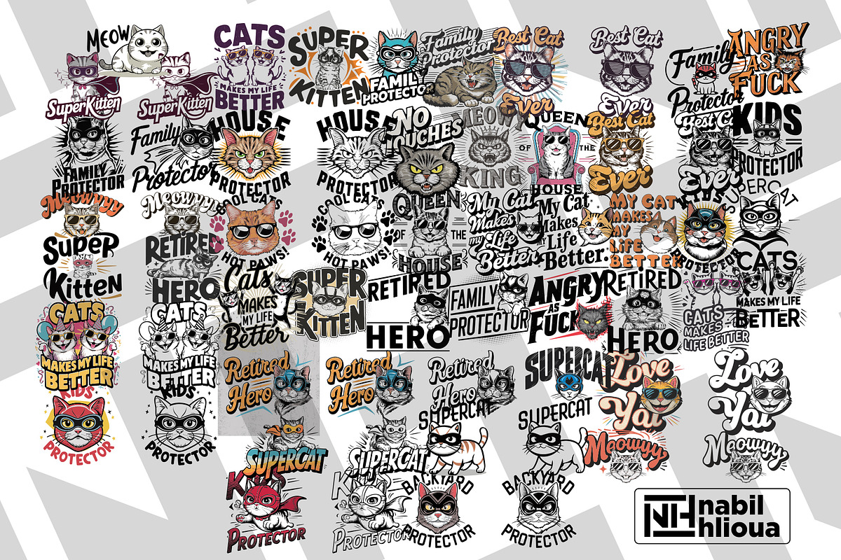 cat lovers pod svg png designs, a Graphic by NH graphic (Photo 2 of 2)