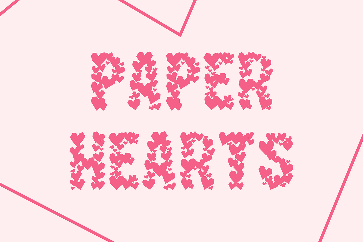Paper Hearts Font
