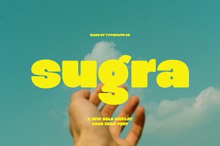 Sugra | Bold Display Sans Serif Font, a Sans Serif Font by Typoraith Co