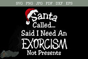 Santa funny Goth Christmas svg, an Object Graphic by Willow Paige Farms (Thumbnail 3 of 6)