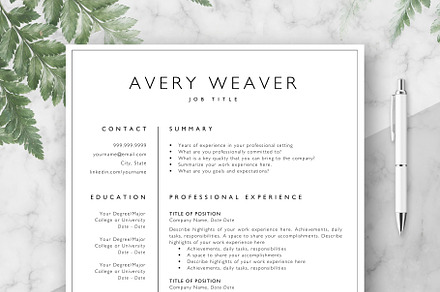Resume Template, a Resume Template by ClassicResumeCo