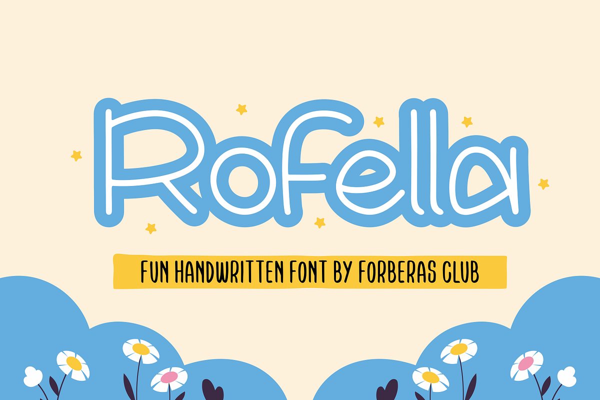 Rofella, a Script Font by Forberas Club (Photo 1 of 8)
