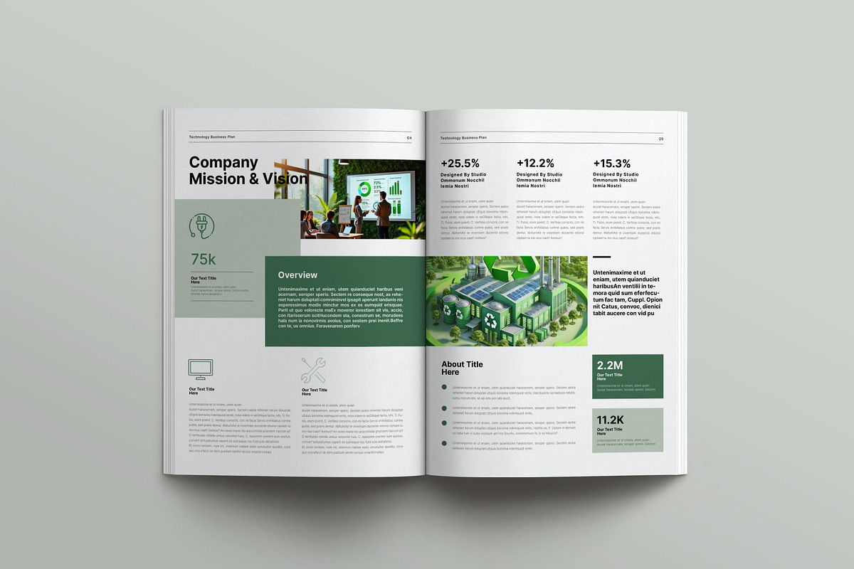 Technology Business Plan Template, a Brochure Template by Creative-Work (Photo 8 of 8)