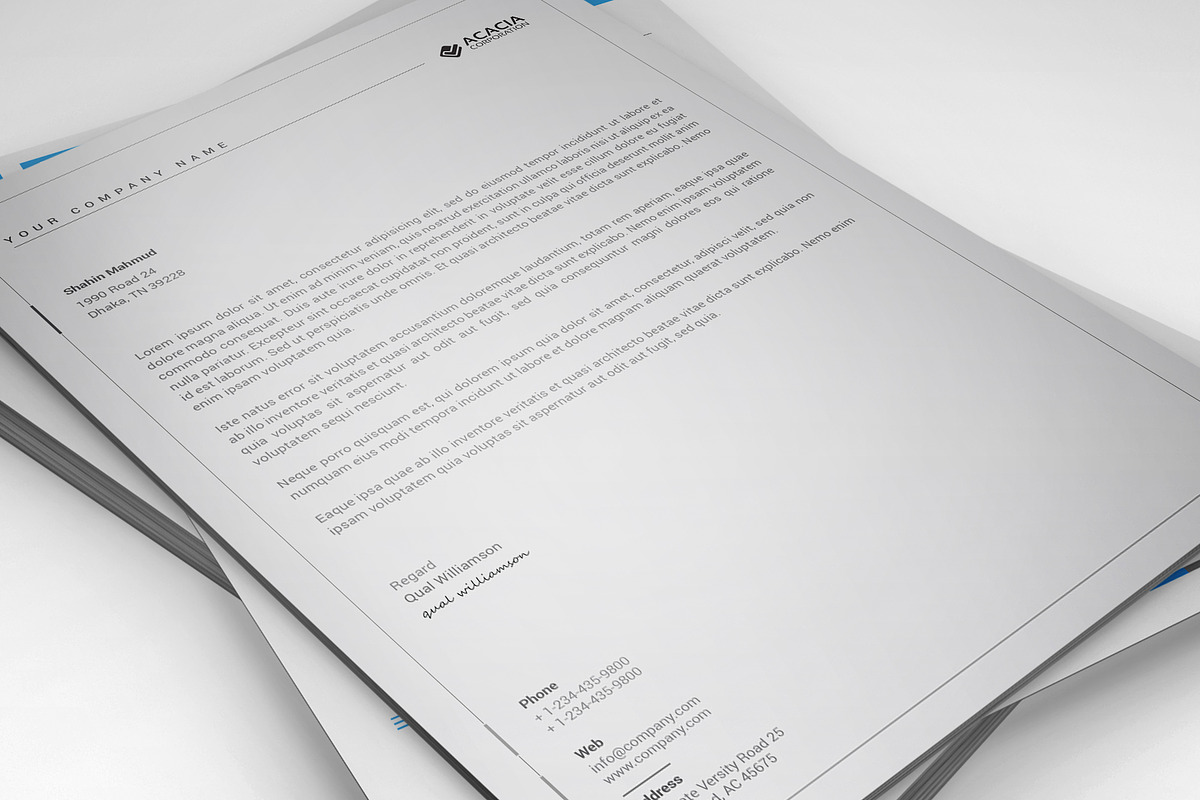 10 Letterheads (Bundle) Only $29, a Stationery Template by DesignGhar (Photo 5 of 11)