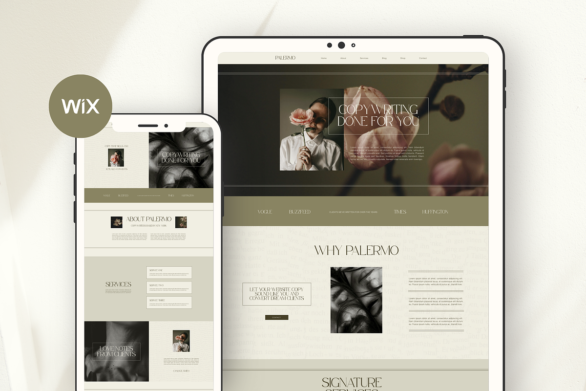 Wix Website Template Small Business, a Wix Template by Branding Babe Co. (Photo 8 of 10)