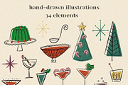 Santa Cocktails Clipart, an Object Illustration by Teresa Art Store (Thumbnail 6 of 7)