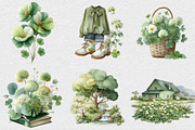 Watercolor St Patrick’s Day Clipart, an Illustration by DreamCafeArt (Thumbnail 5 of 6)