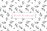 Contrasting Floral Ink Pattern Set, a Pattern Graphic by Gribanessa (Thumbnail 4 of 4)