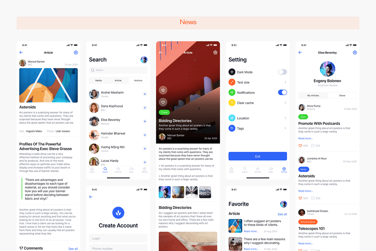 Silvercell iOS UI Kit, an UI Kit Template by Craftwork