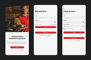 Redfudz - Food Mobile App UI Kit, an UI Kit Template by Kmg Design (Thumbnail 2 of 6)
