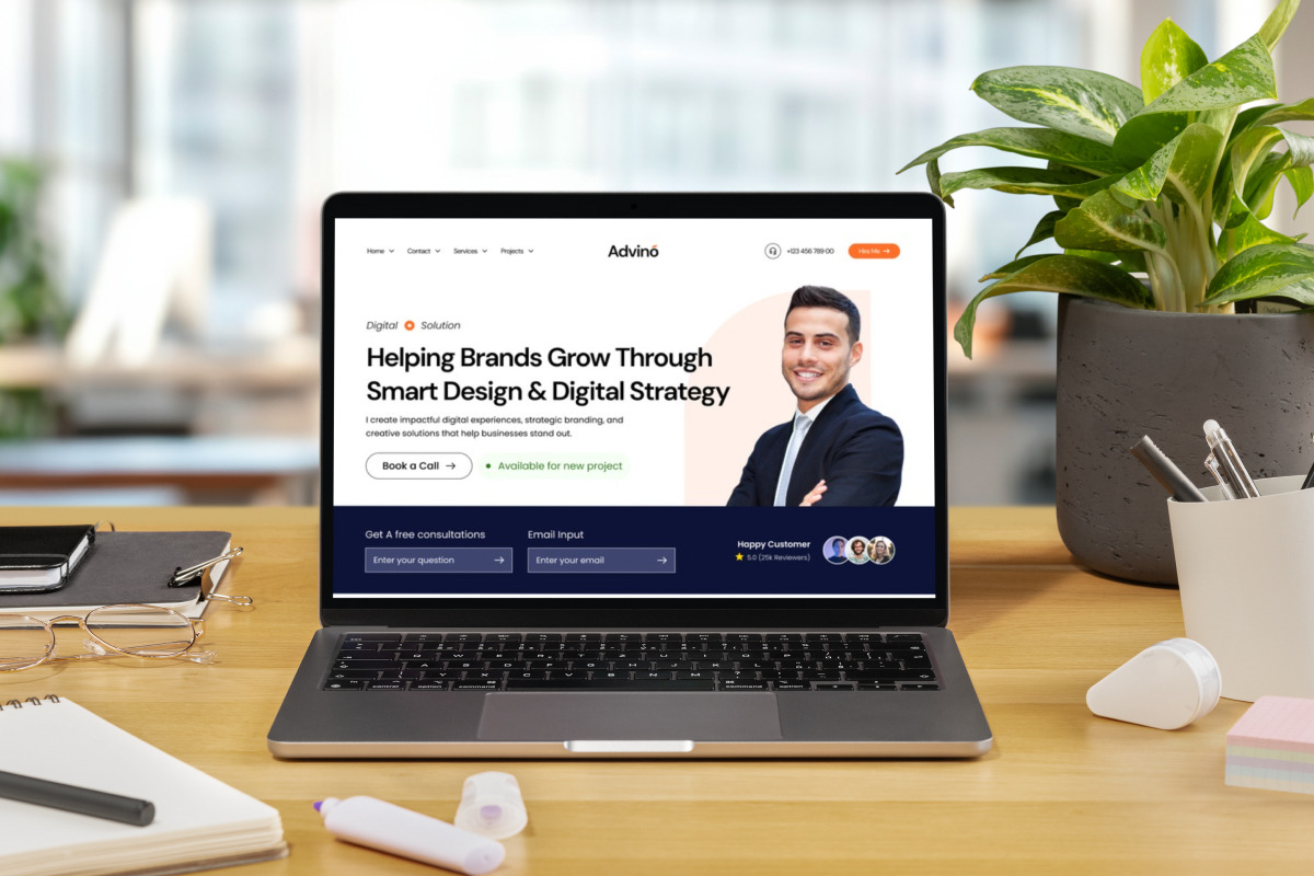 Advino Consultant Portfolio Landing, a Landing Page Template by twinstd (Photo 5 of 5)