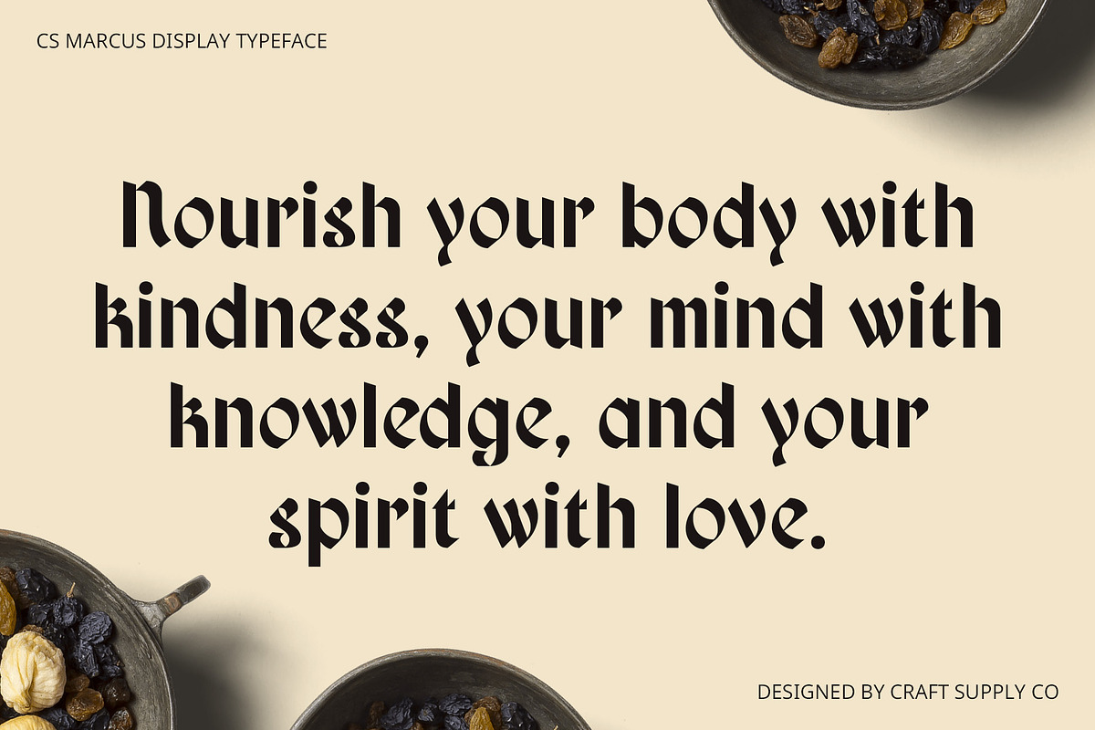 CS Marcus – Blackletter Font, a Blackletter Font by Craft Supply Co. (Photo 2 of 8)