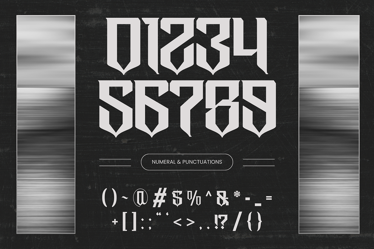 Taeob Gothic - Logo Blackletter Font, a Blackletter Font by Nirmana Visual (Photo 7 of 15)