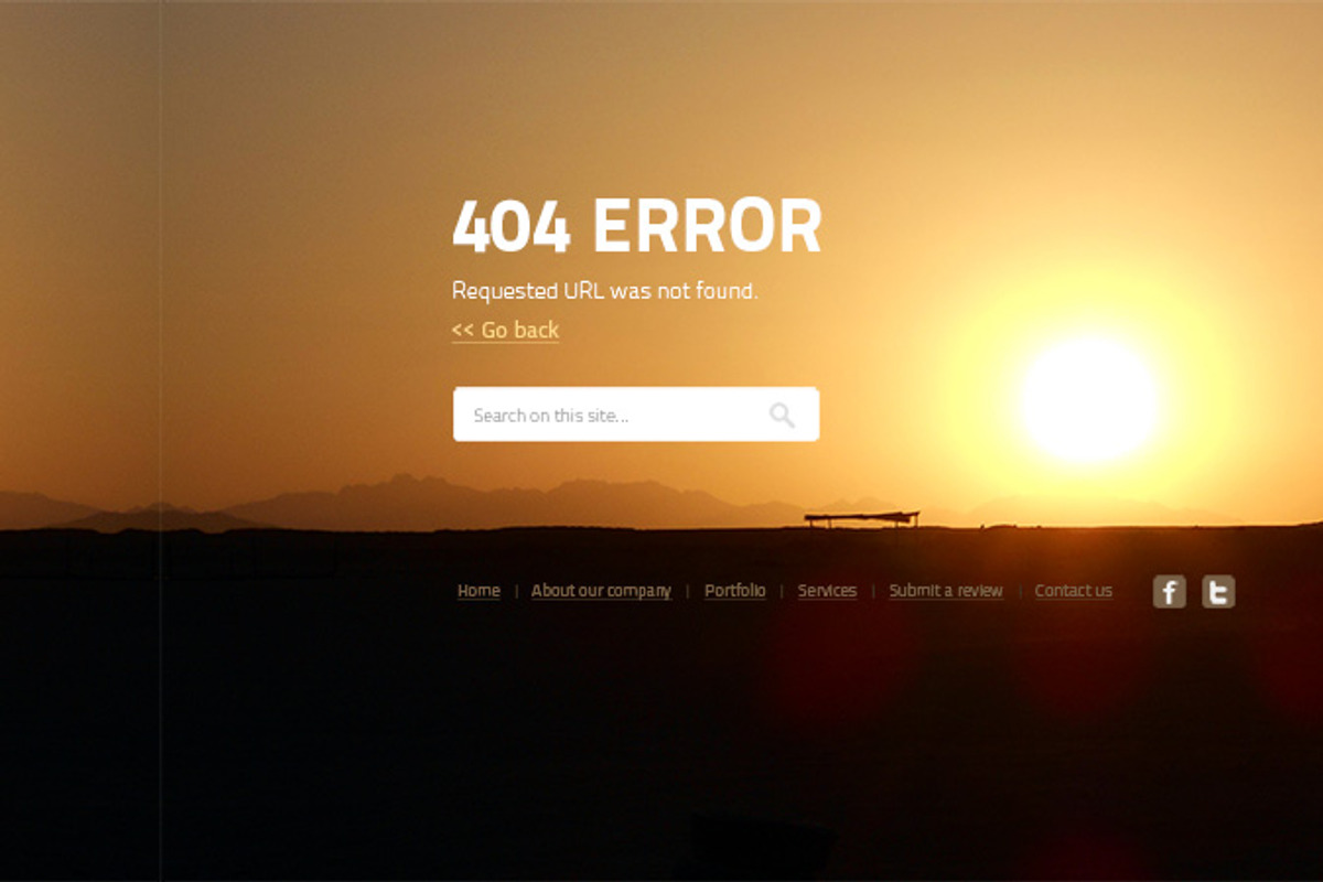 Landing & error web set, a Templates & Theme by Knofe (Photo 4 of 5)
